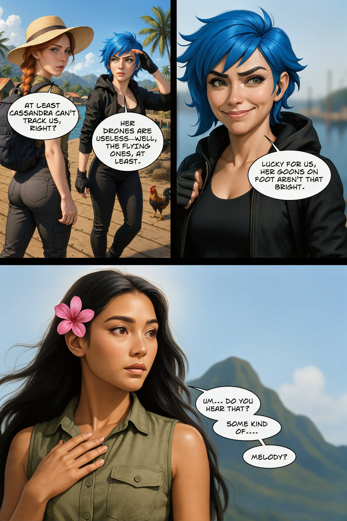 Drones useless; Shanti hears melody (Page 6)