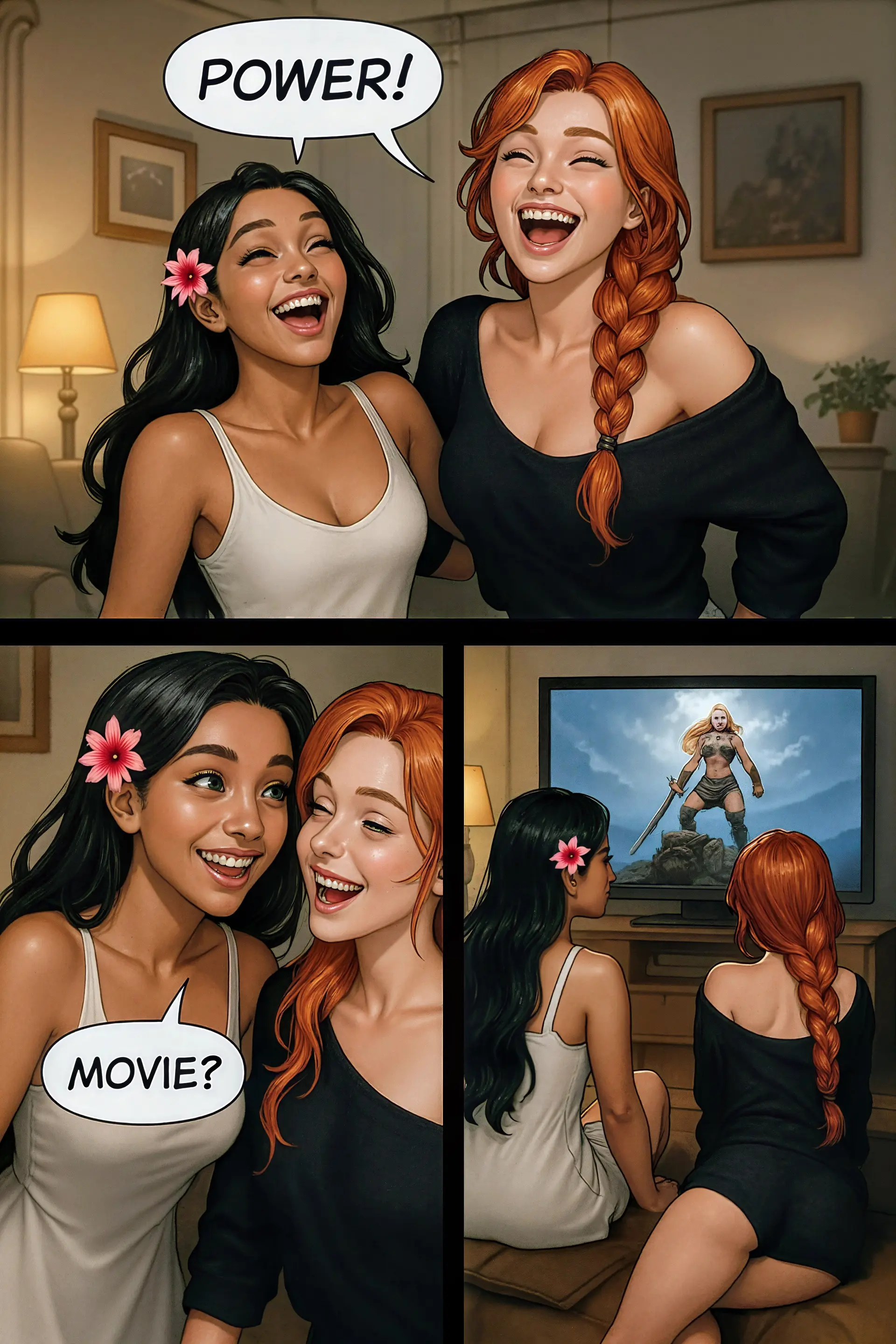 Power returns, movie night (Page 9)