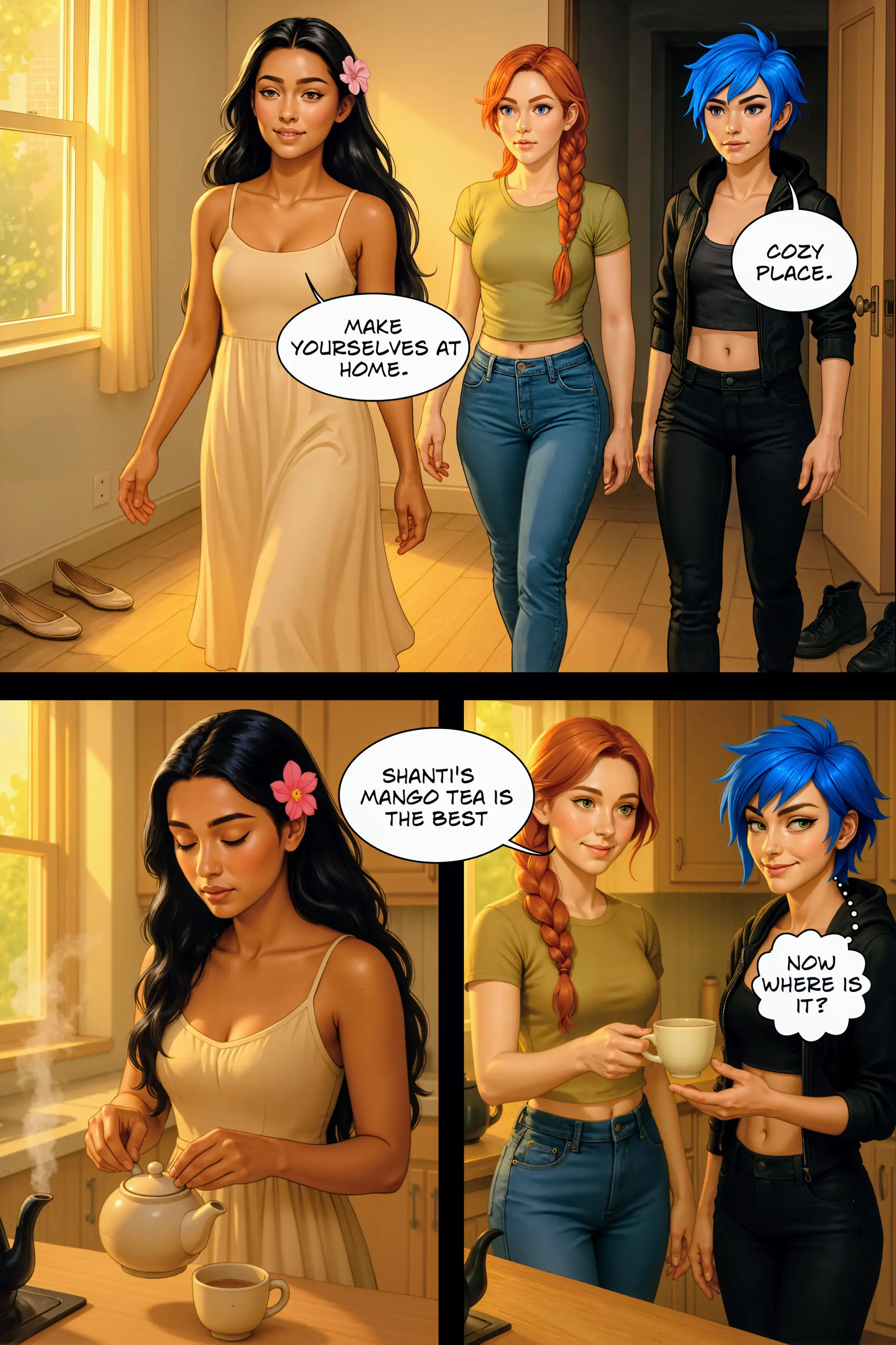 Shanti welcomes them in (Page 11)