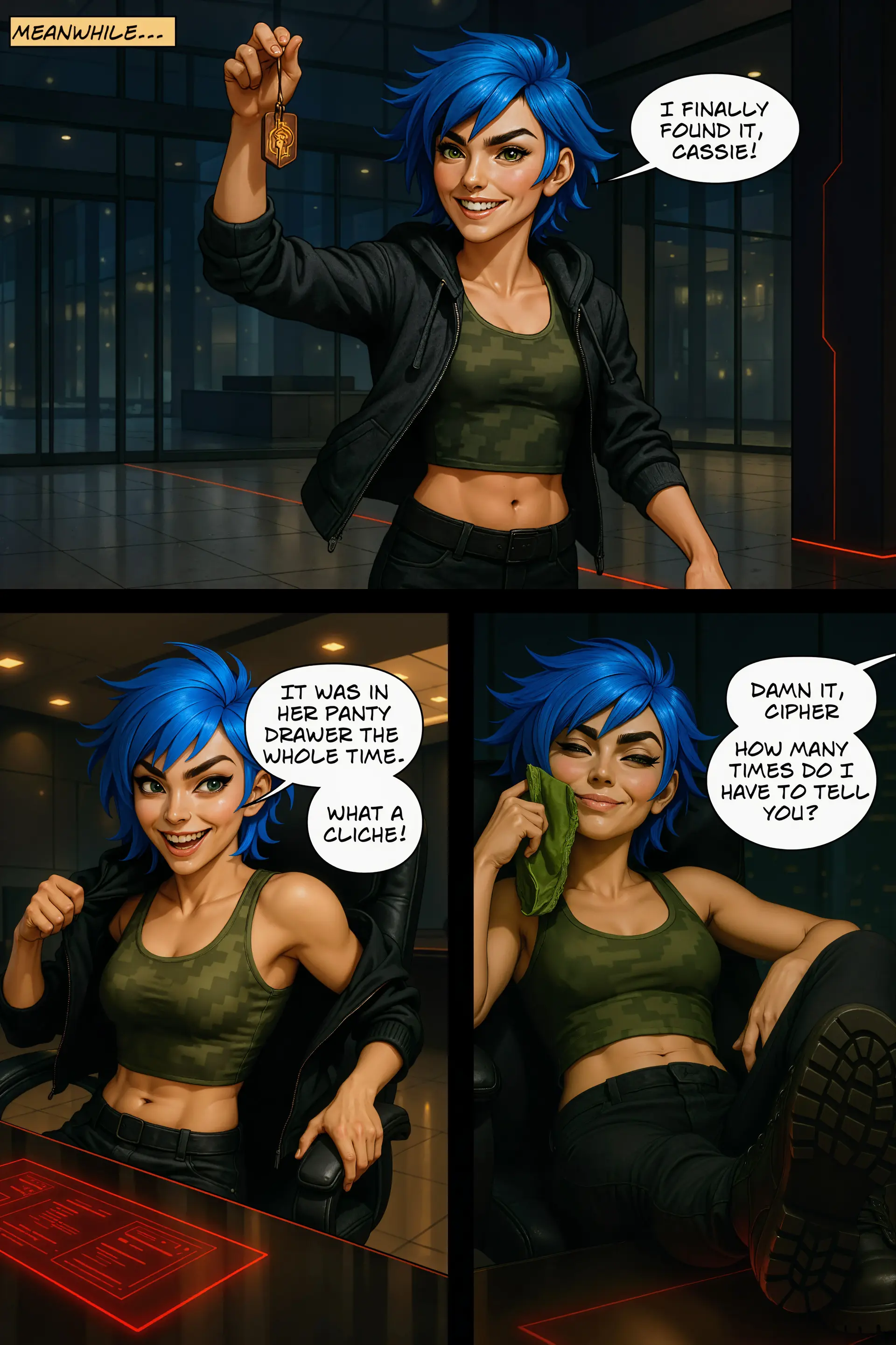Cassandra scolds Cipher (Page 15)
