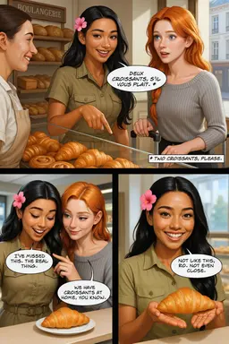 Real Parisian croissants