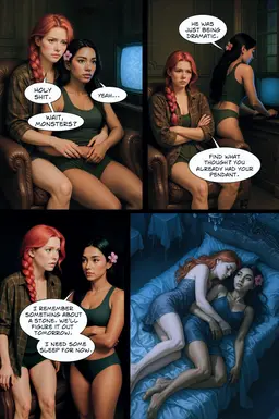 Monsters, stone, sleep