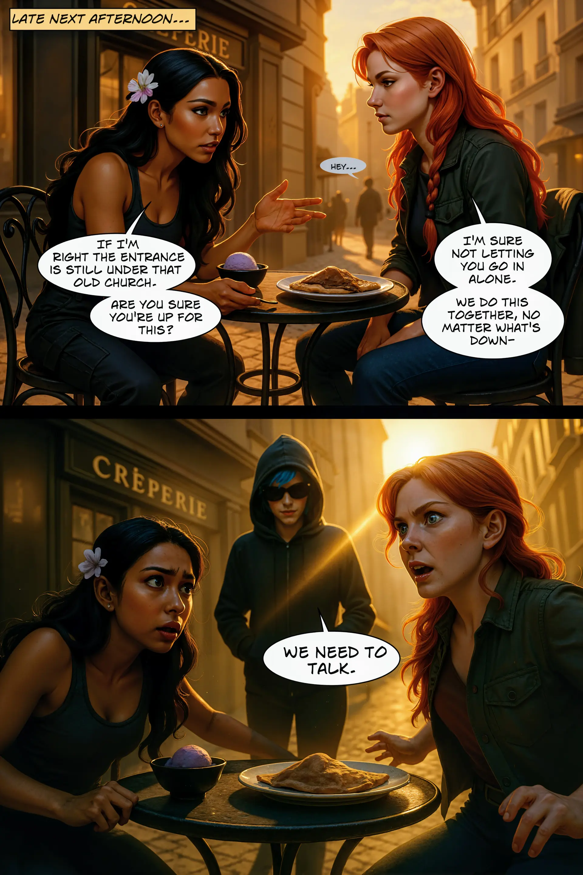 Café plan interrupted by Cipher (Page 15)