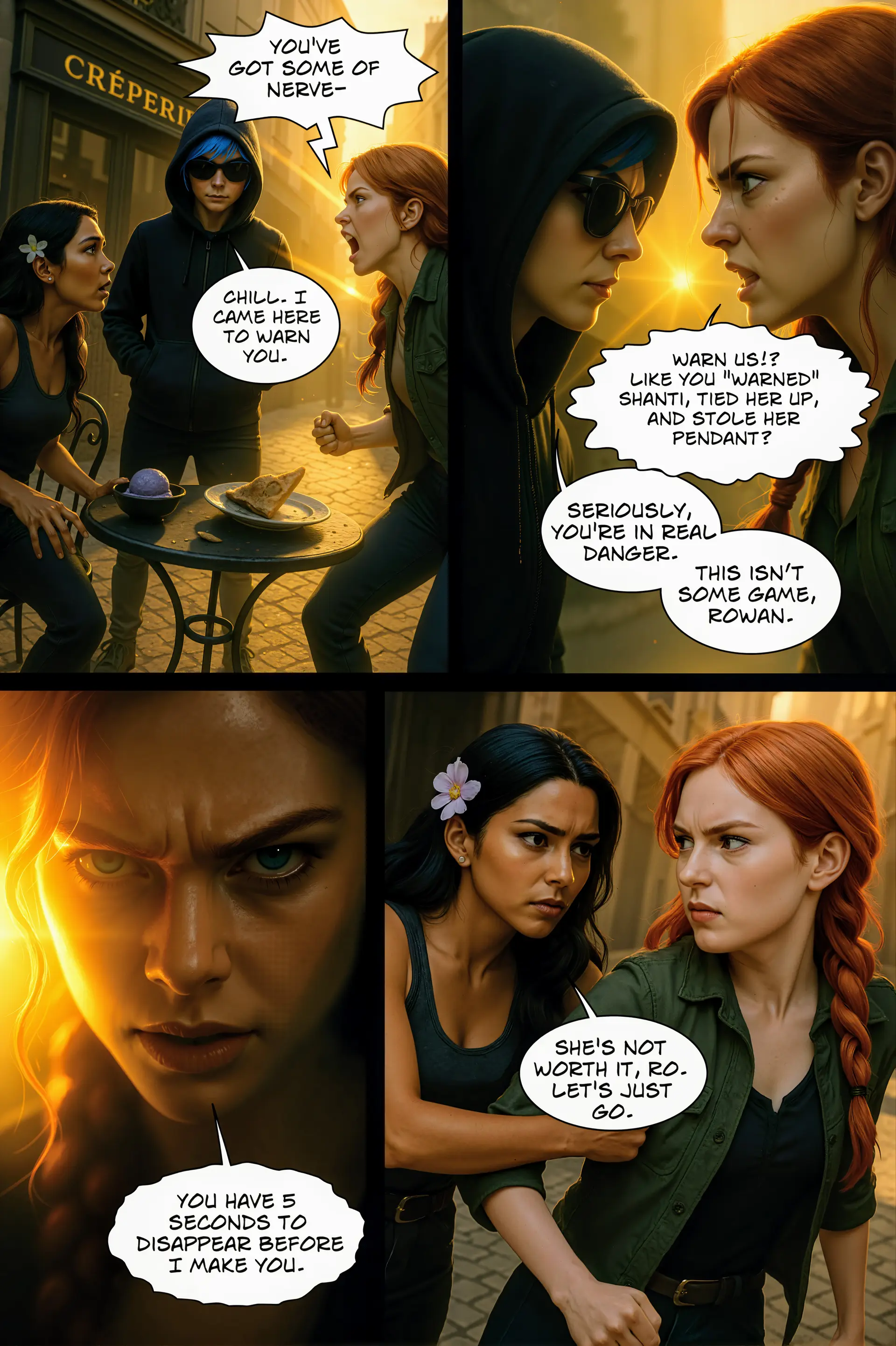Rowan erupts at Cipher (Page 16)