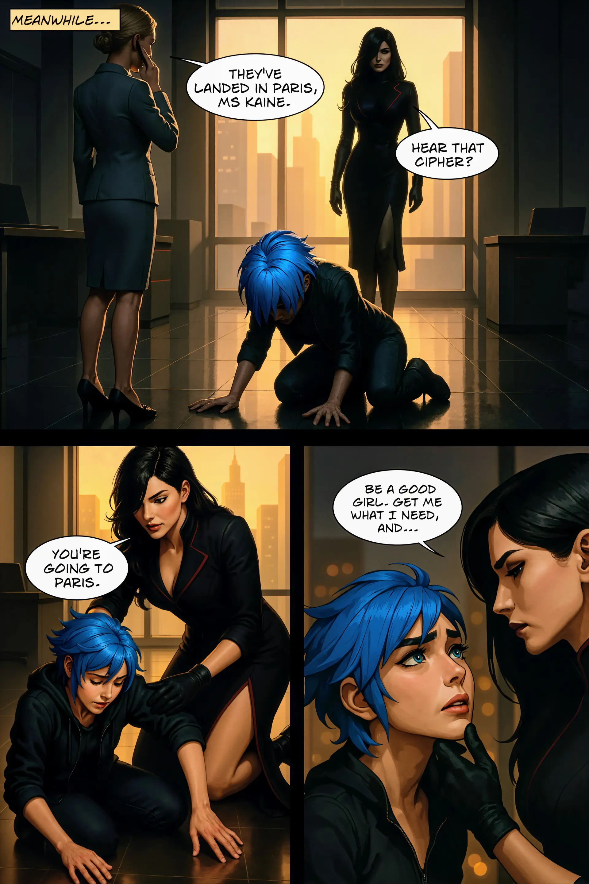 Cassandra sends Cipher to Paris (Page 8)