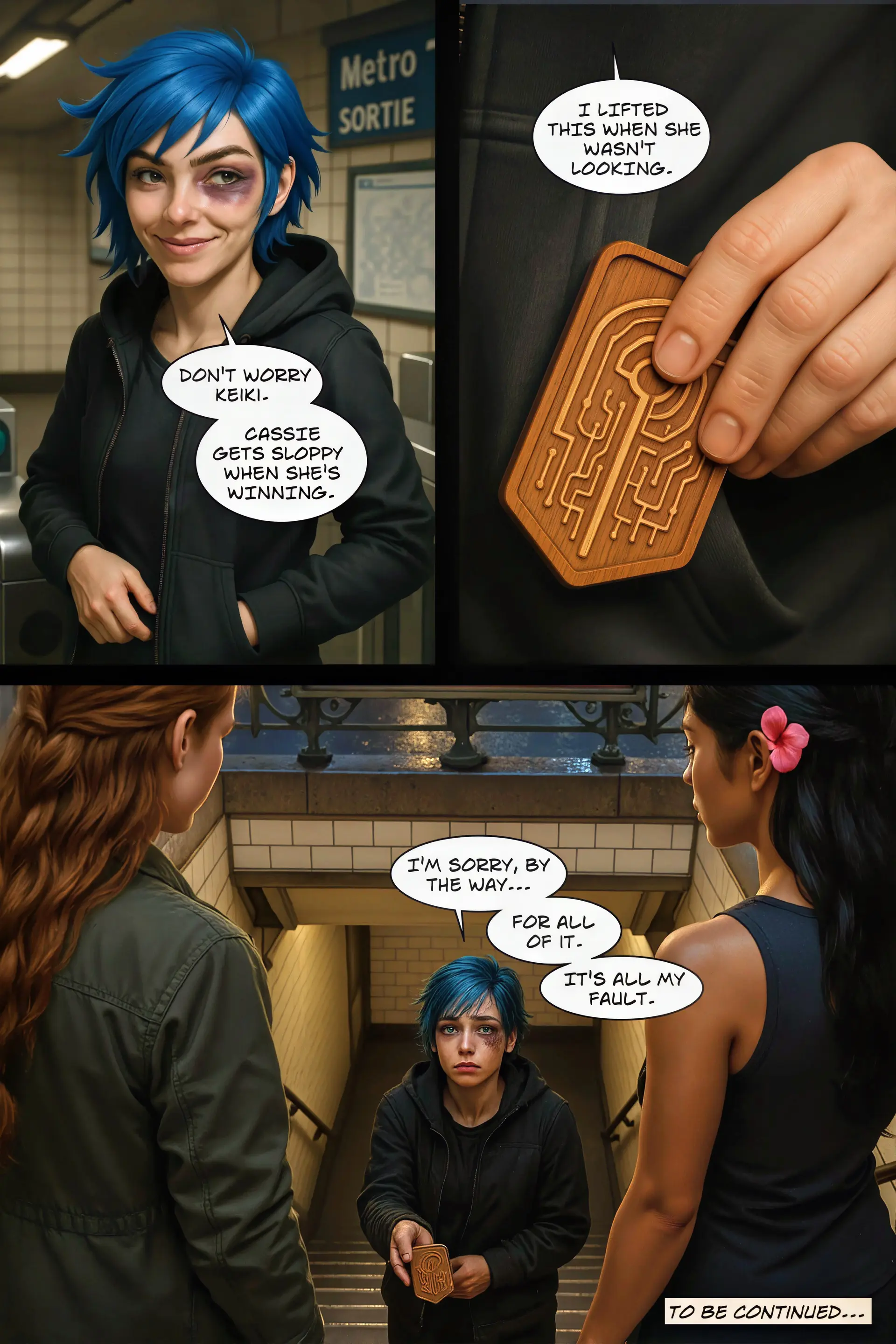 Cipher returns pendant and apologizes (Page 19)