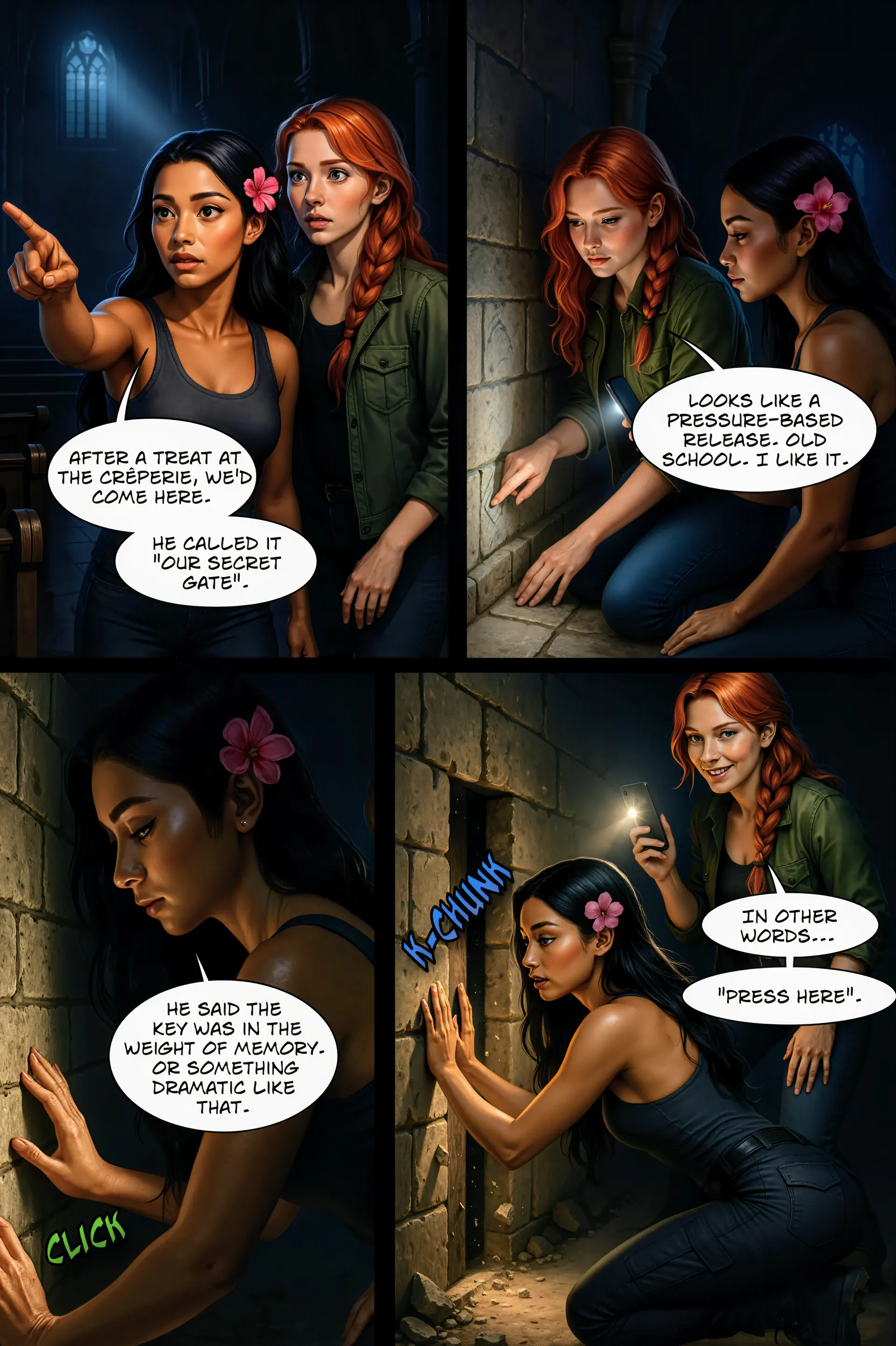 Secret gate opens (Page 3)