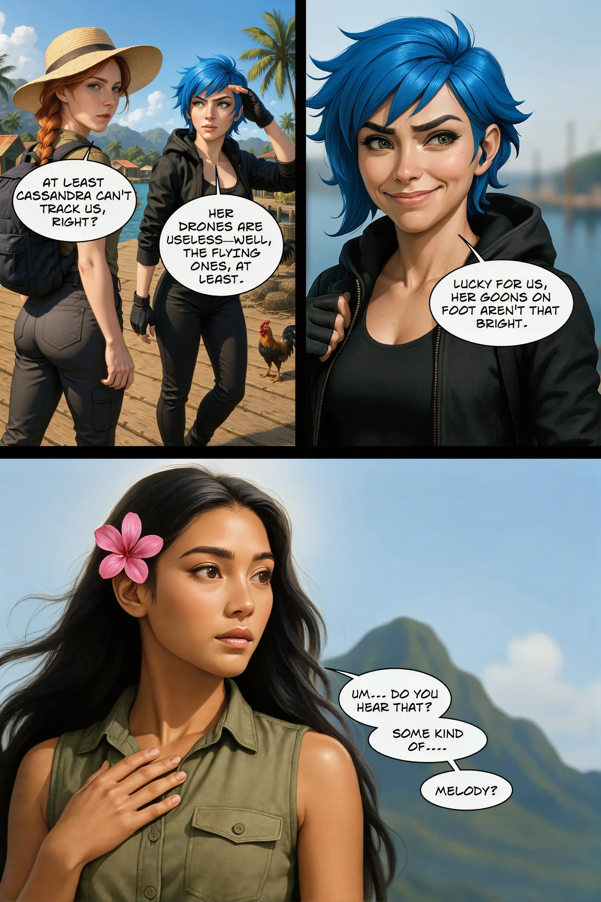 Drones useless; Shanti hears melody (Page 6)